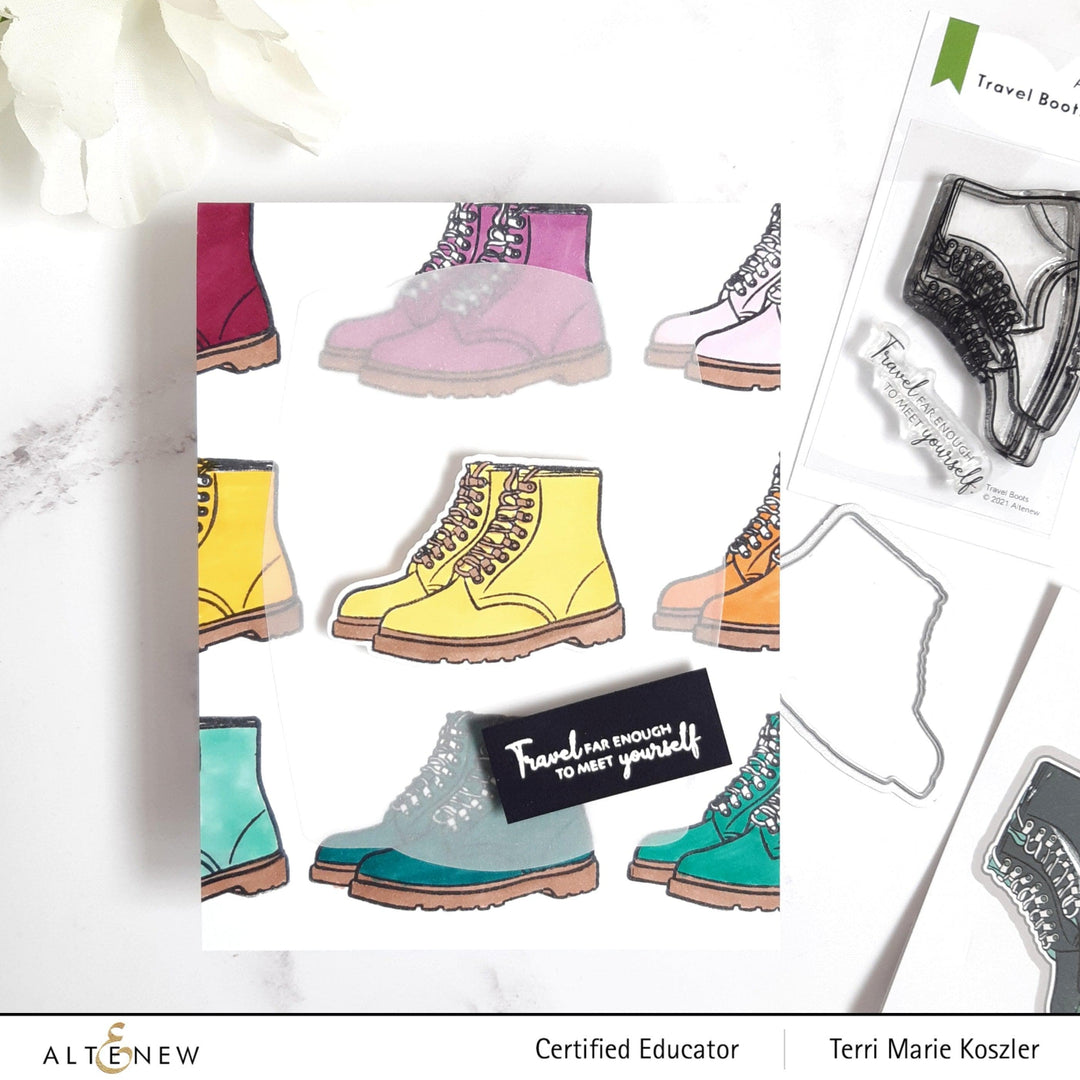 Altenew | Card Making, Scrapbooking & Paper-Crafting Supplies! Stamp & Die Bundle Travel Boots Stamp & Die Bundle