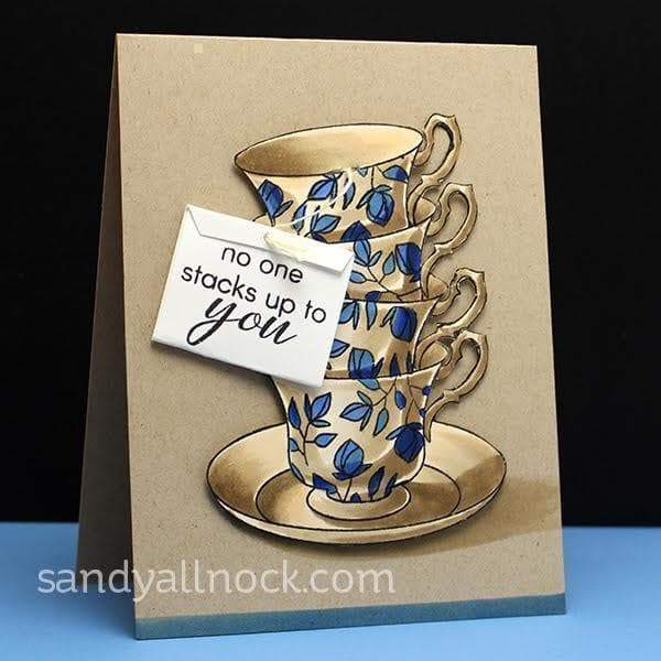 Altenew Stamp & Die Bundle Vintage Teacup Stamp & Die Bundle