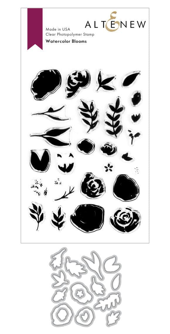 Altenew Stamp & Die Bundle Watercolor Blooms Stamp & Die Bundle