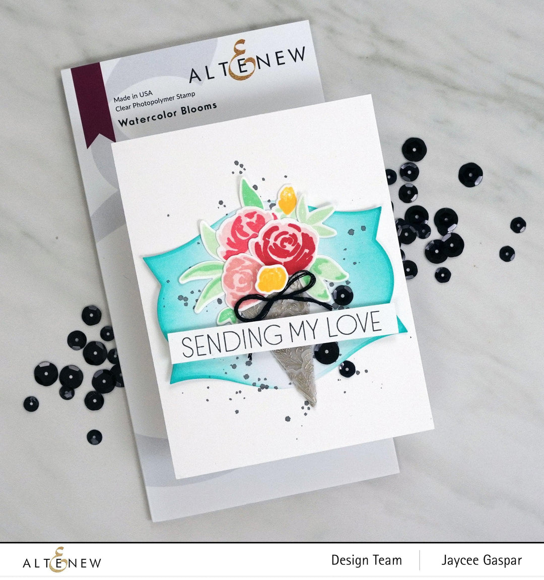 Altenew Stamp & Die Bundle Watercolor Blooms Stamp & Die Bundle