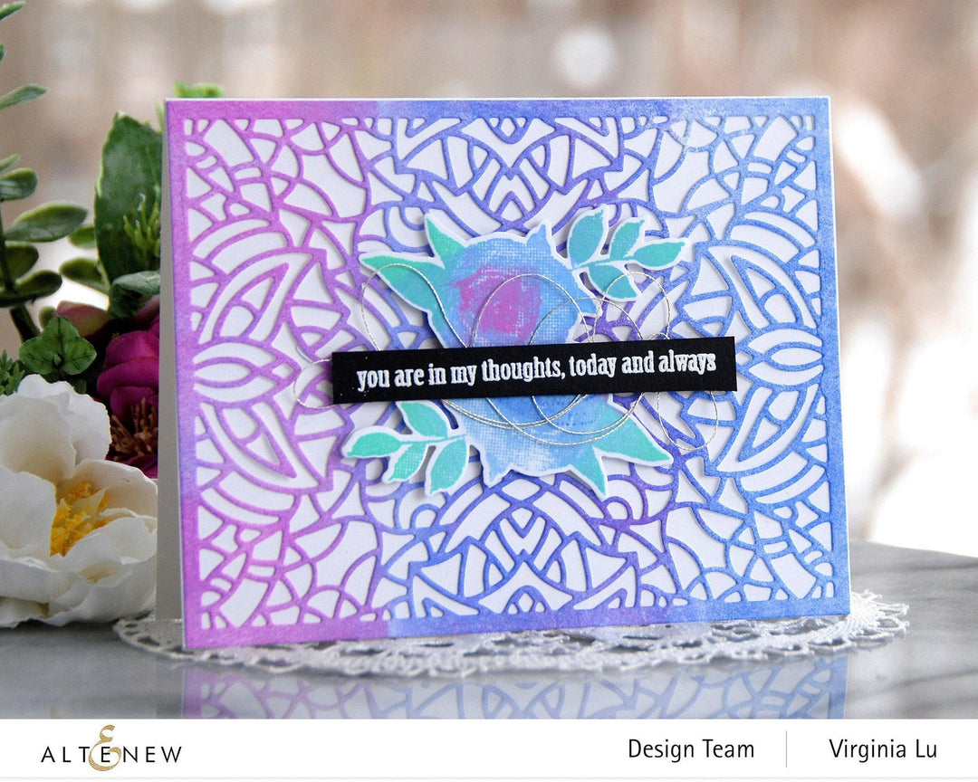 Watercolor Halftone Stamp Set & Die Set & Painted Fantasy Washi Tape Bundle