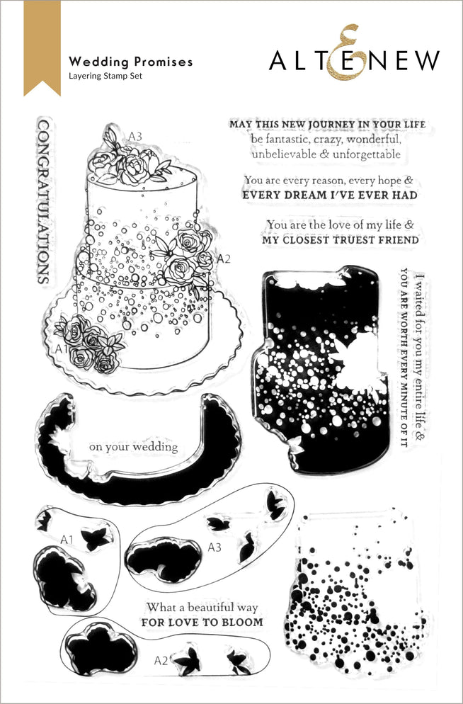 Altenew Stamp & Die Bundle Wedding Promises Stamp & Die Bundle