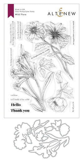 Altenew Stamp & Die Bundle Wild Flora Stamp & Die Bundle