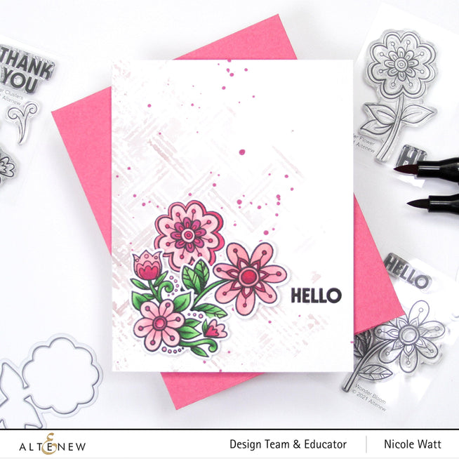 Altenew Stamp & Die Bundle Wonder Flower
