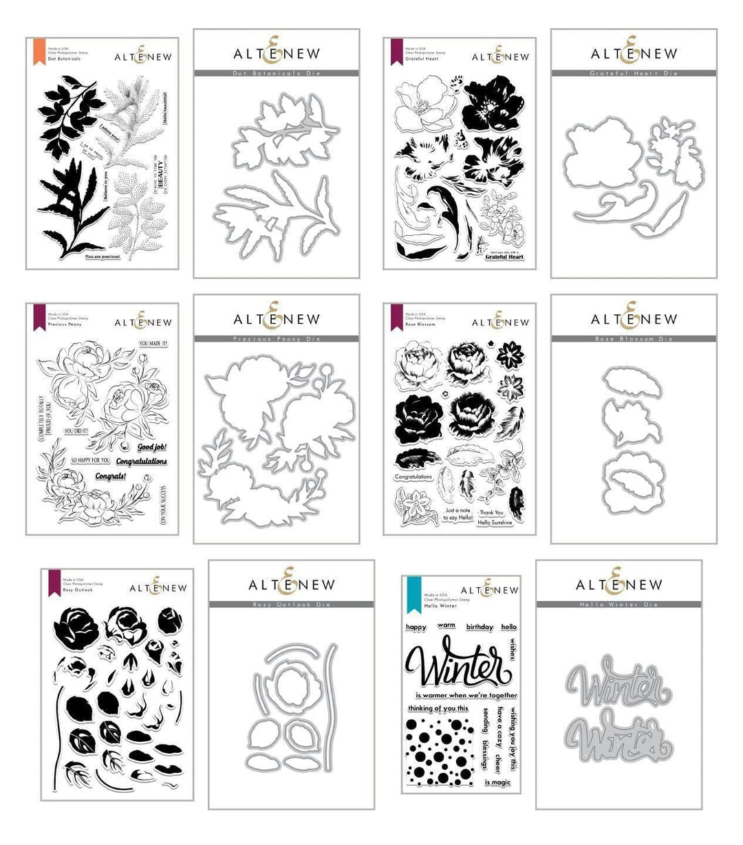 Altenew Stamp & Die Bundle October 2019 Coordinating Stamp & Die Bundle