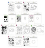 Altenew Stamp & Die Bundle Amazing Astrology Coordinating Stamp & Die Bundle