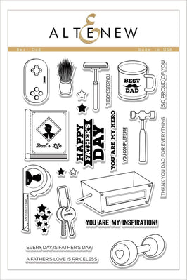 Altenew Stamp & Die Bundle Z - Best Dad Stamp & Die Bundle