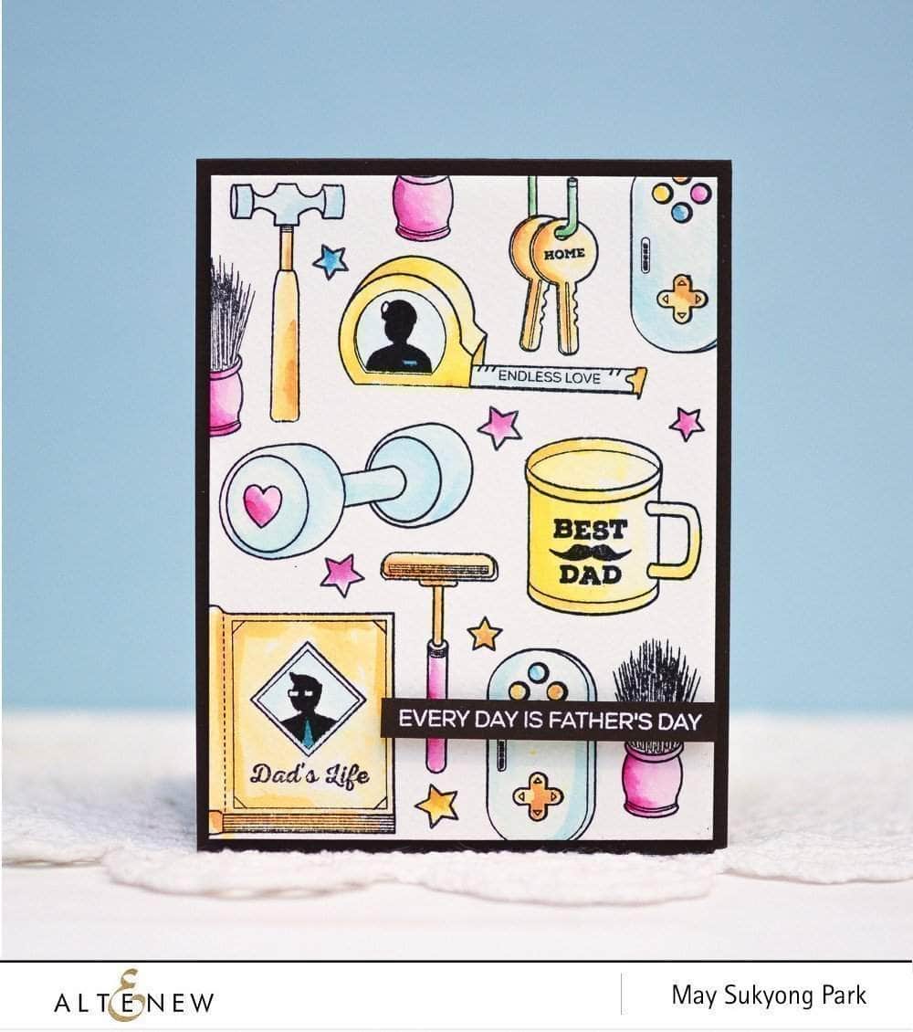 Altenew Stamp & Die Bundle Z - Best Dad Stamp & Die Bundle