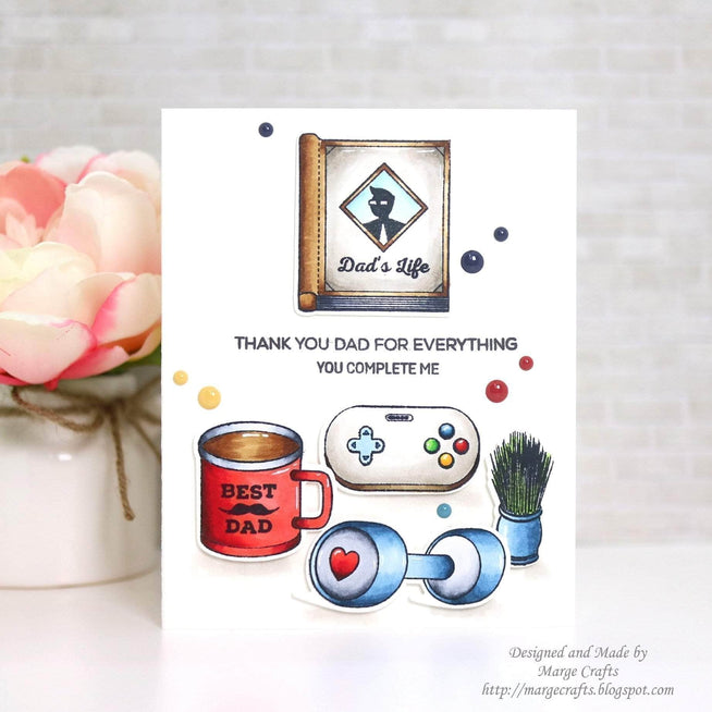 Altenew Stamp & Die Bundle Z - Best Dad Stamp & Die Bundle