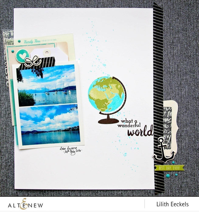 Altenew Stamp & Die Bundle Z - Big World Stamp & Die Bundle