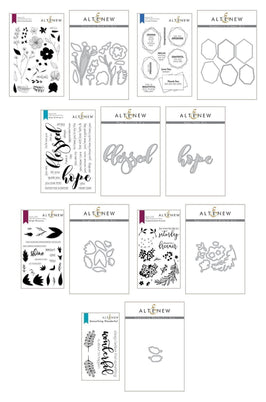 Altenew Stamp & Die Bundle Blessed With Hope Coordinating Stamp & Die Bundle