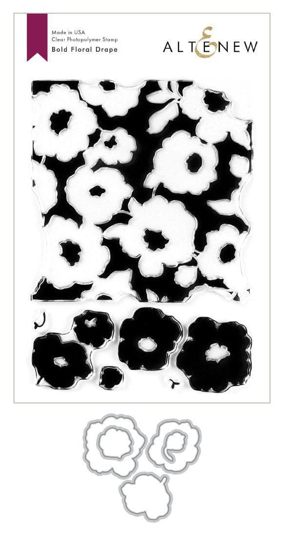 Altenew Stamp & Die Bundle Bold Floral Drape Stamp & Die Bundle
