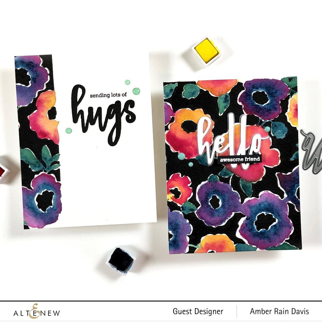 Altenew Stamp & Die Bundle Bold Floral Drape Stamp & Die Bundle