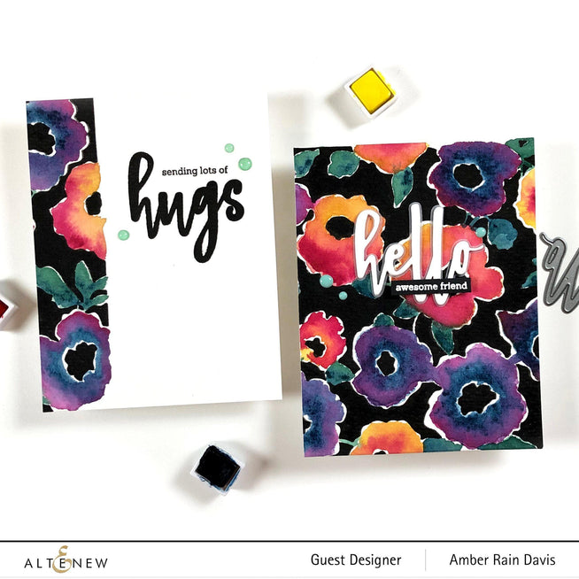 Altenew Stamp & Die Bundle Bold Floral Drape Stamp & Die Bundle