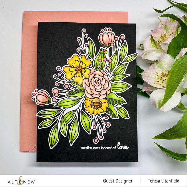 Altenew Stamp & Die Bundle Bouquet of Love Stamp & Die Bundle
