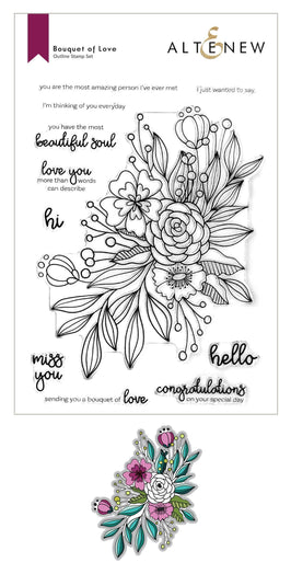 Altenew Stamp & Die Bundle Bouquet of Love Stamp & Die Bundle