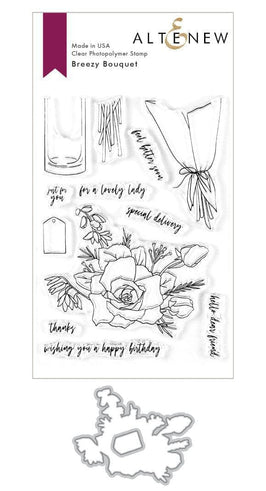 Altenew Stamp & Die Bundle Breezy Bouquet Stamp & Die Bundle