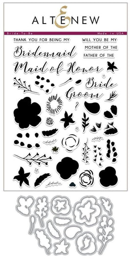 Altenew Stamp & Die Bundle Z - Bride-To-Be Stamp & Die Bundle