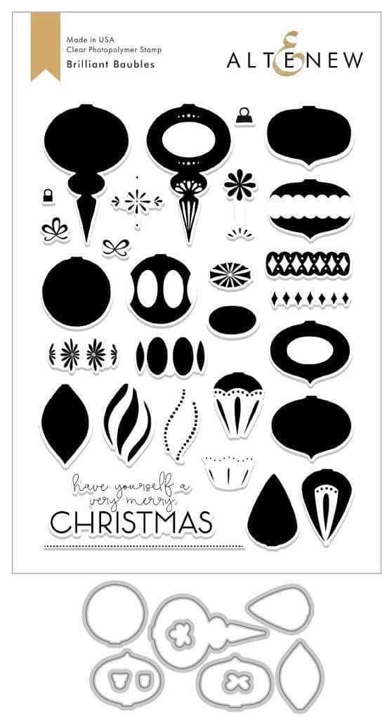 Retired - Brilliant Baubles Stamp & Die Bundle - Altenew