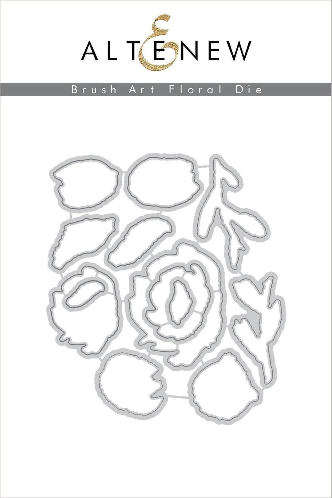 Altenew Stamp & Die Bundle Brush Art Floral Stamp & Die Bundle