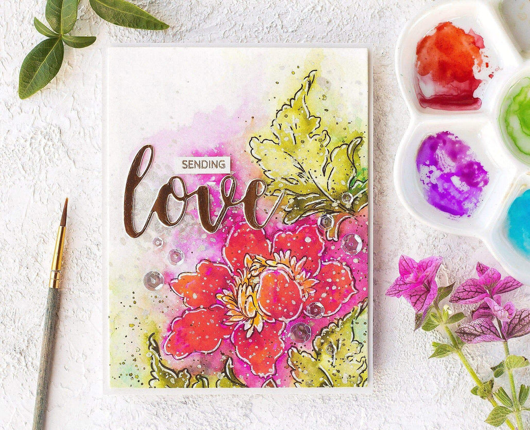 Altenew Stamp & Die Bundle Crown Bloom Stamp & Die Bundle