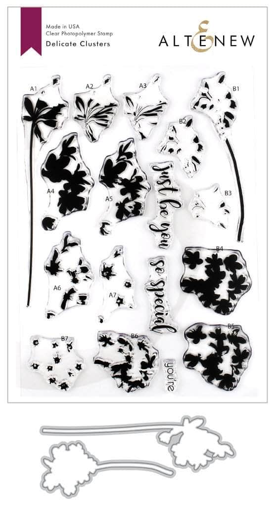 Altenew Stamp & Die Bundle Z - Delicate Clusters Stamp & Die Bundle