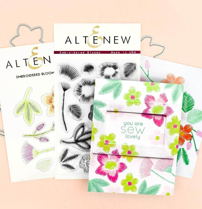Altenew Stamp & Die Bundle Embroidered Blooms Stamp & Die Bundle