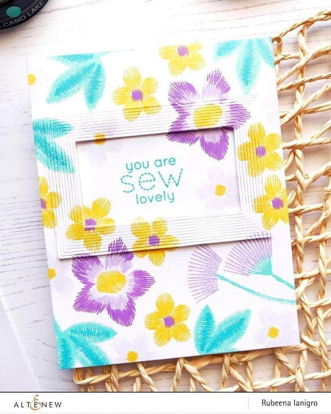 Altenew Stamp & Die Bundle Embroidered Blooms Stamp & Die Bundle