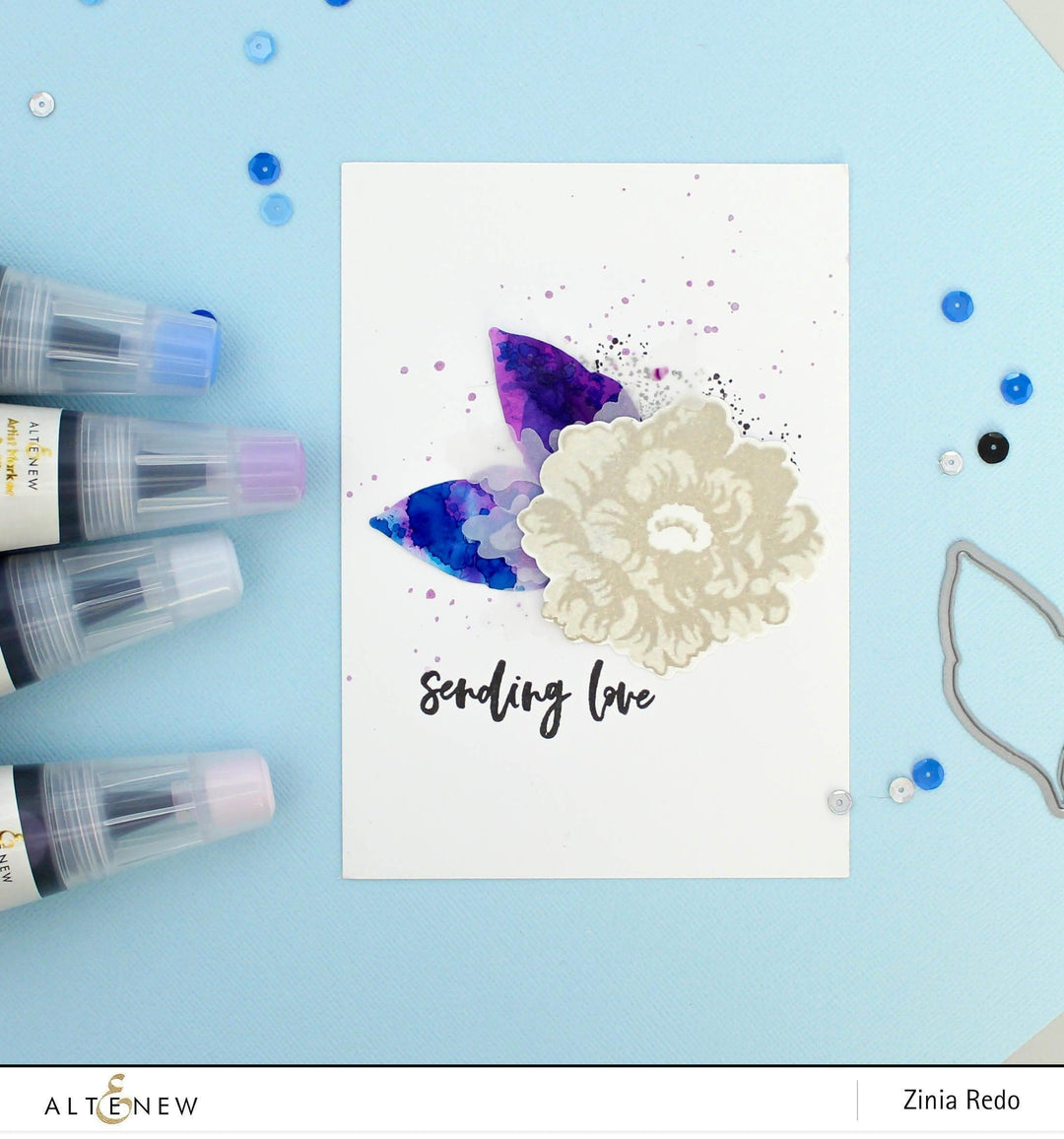 Altenew Stamp & Die Bundle Z - Ethereal Beauty Stamp & Die Bundle