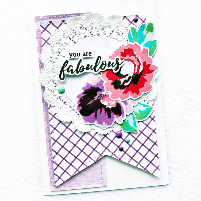 Altenew Stamp & Die Bundle Fabulous Floral Stamp & Die Bundle