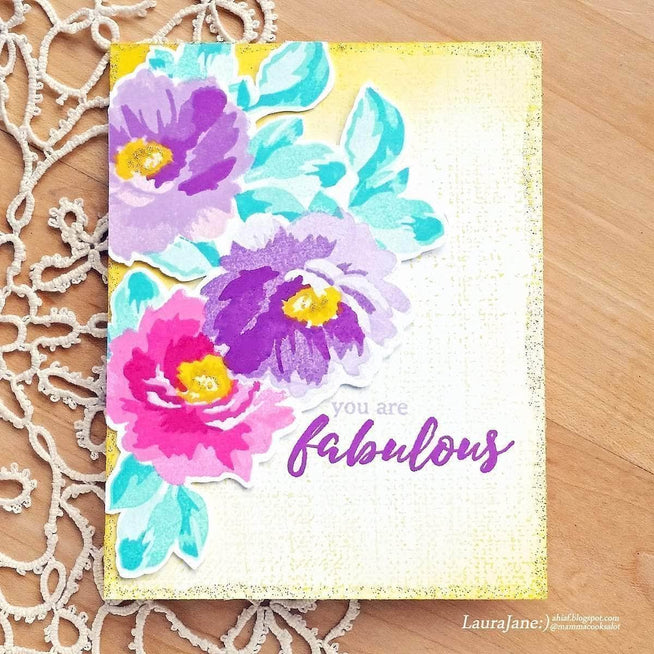 Altenew Stamp & Die Bundle Fabulous Floral Stamp & Die Bundle
