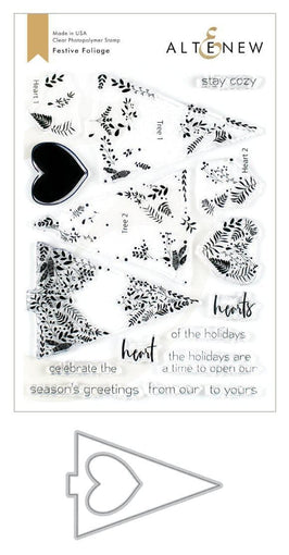 Altenew Stamp & Die Bundle Festive Foliage Stamp & Die Bundle