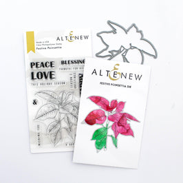 Z - Festive Poinsettia Stamp & Die Bundle