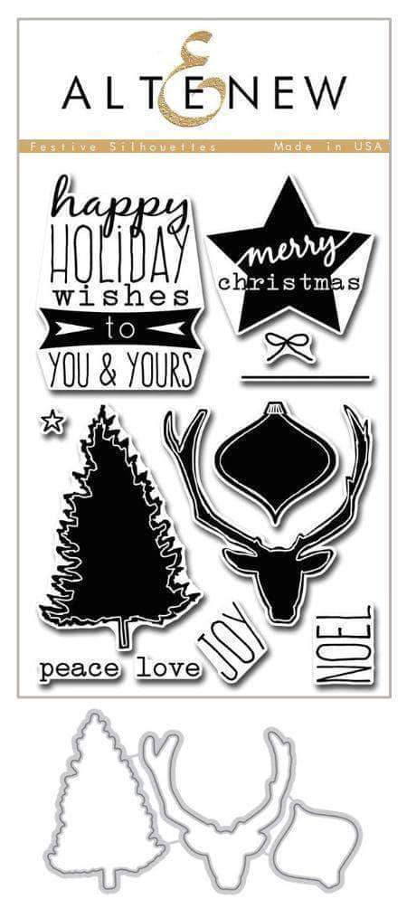 Altenew Stamp & Die Bundle Z - Festive Silhouettes Stamp & Die Bundle