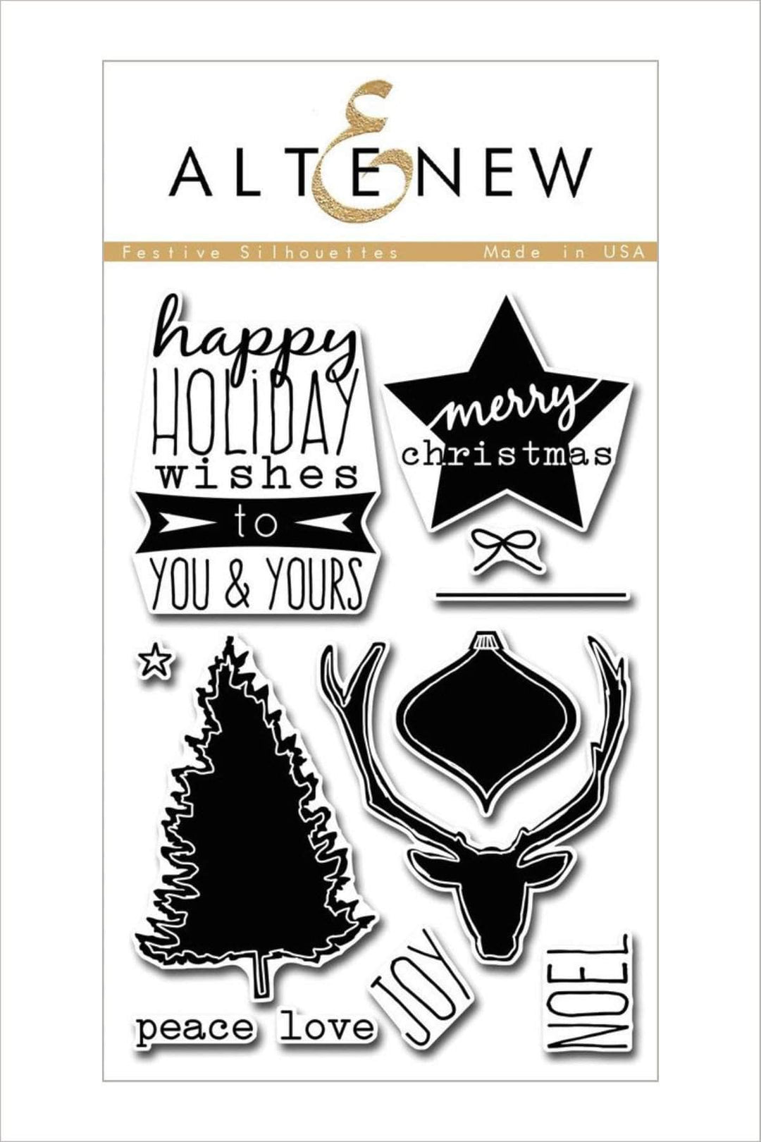 Altenew Stamp & Die Bundle Z - Festive Silhouettes Stamp & Die Bundle