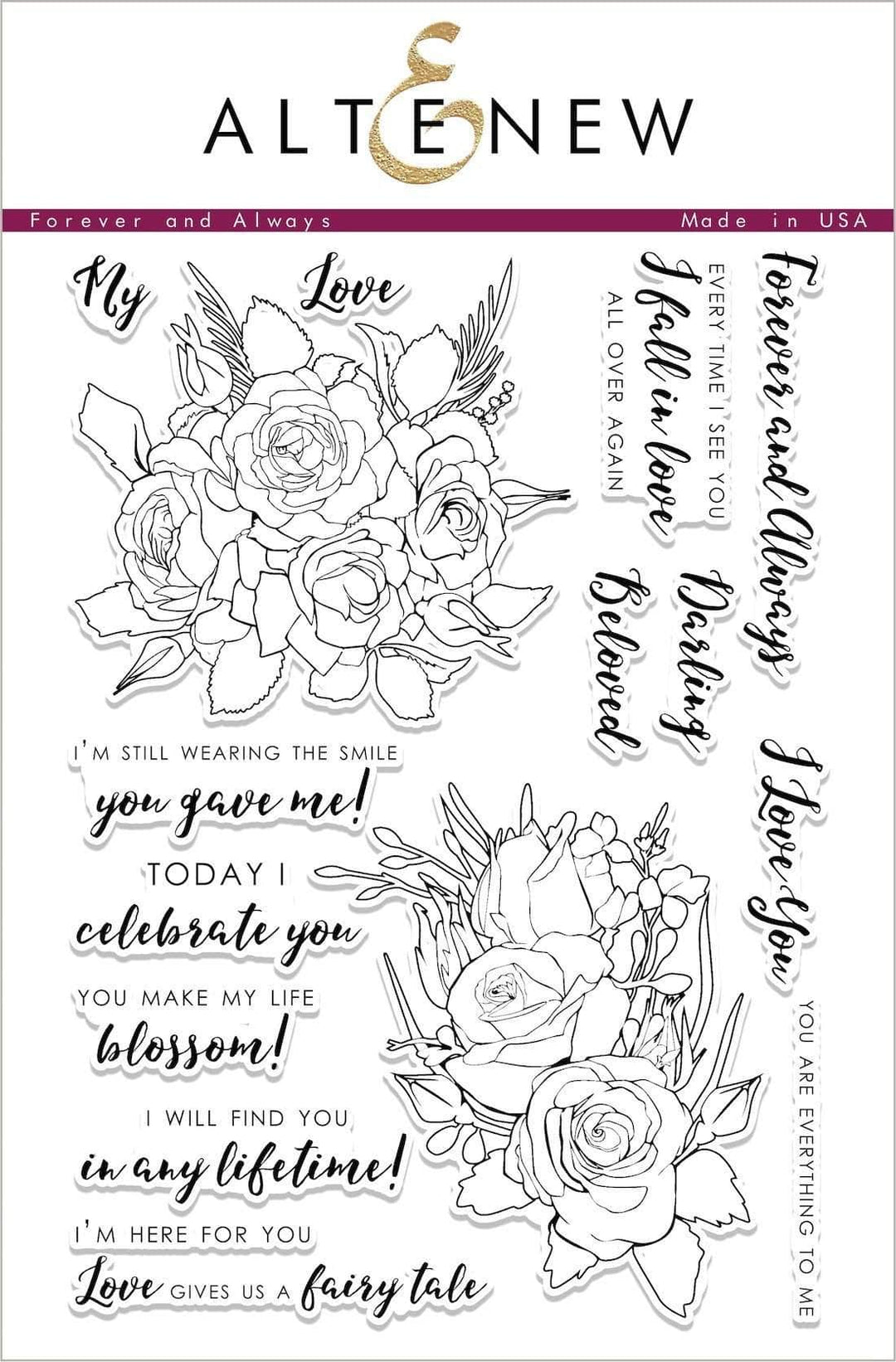 Altenew Stamp & Die Bundle Forever And Always