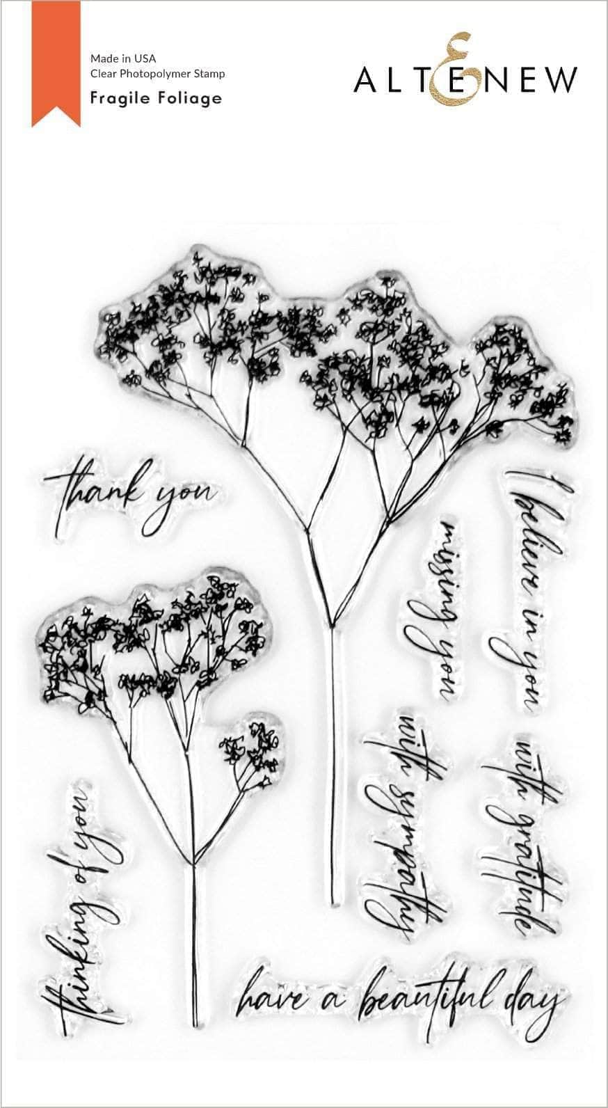 Altenew Stamp & Die Bundle Fragile Foliage