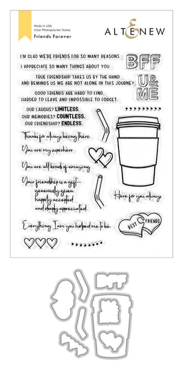 Altenew Stamp & Die Bundle Friends Forever Stamp & Die Bundle
