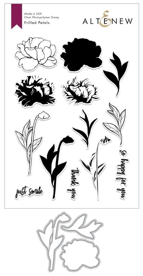 Altenew Stamp & Die Bundle Z - Frilled Petals Stamp & Die Bundle