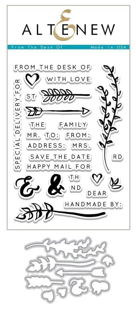 Altenew Stamp & Die Bundle From The Desk Of Stamp & Die Bundle