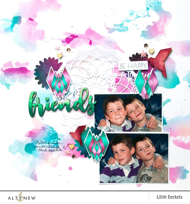 Altenew Stamp & Die Bundle Z - Geometric Flowers Stamp & Die Bundle
