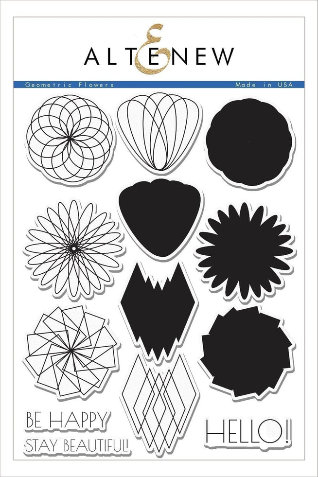 Altenew Stamp & Die Bundle Z - Geometric Flowers Stamp & Die Bundle