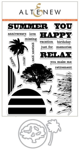 Altenew Stamp & Die Bundle Gradient Sunset Stamp & Die Bundle