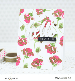 Altenew Stamp & Die Bundle Halftone Hello Stamp & Die Bundle
