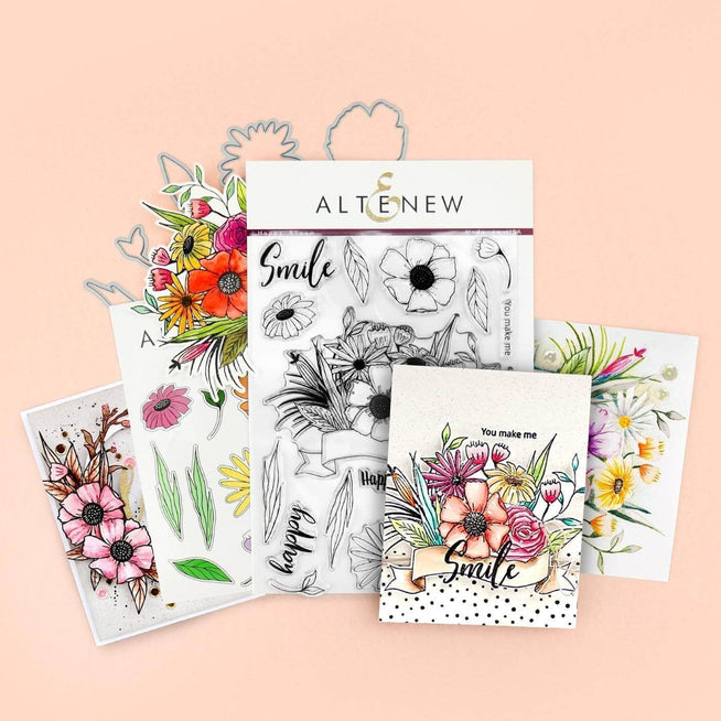 Altenew Stamp & Die Bundle Happy Bloom Stamp & Die Bundle