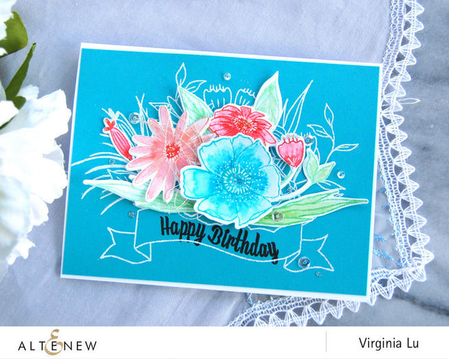 Altenew Stamp & Die Bundle Happy Bloom Stamp & Die Bundle