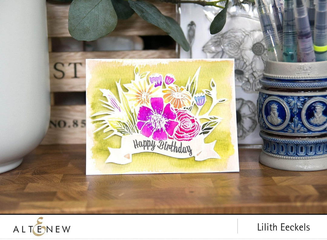 Altenew Stamp & Die Bundle Happy Bloom Stamp & Die Bundle