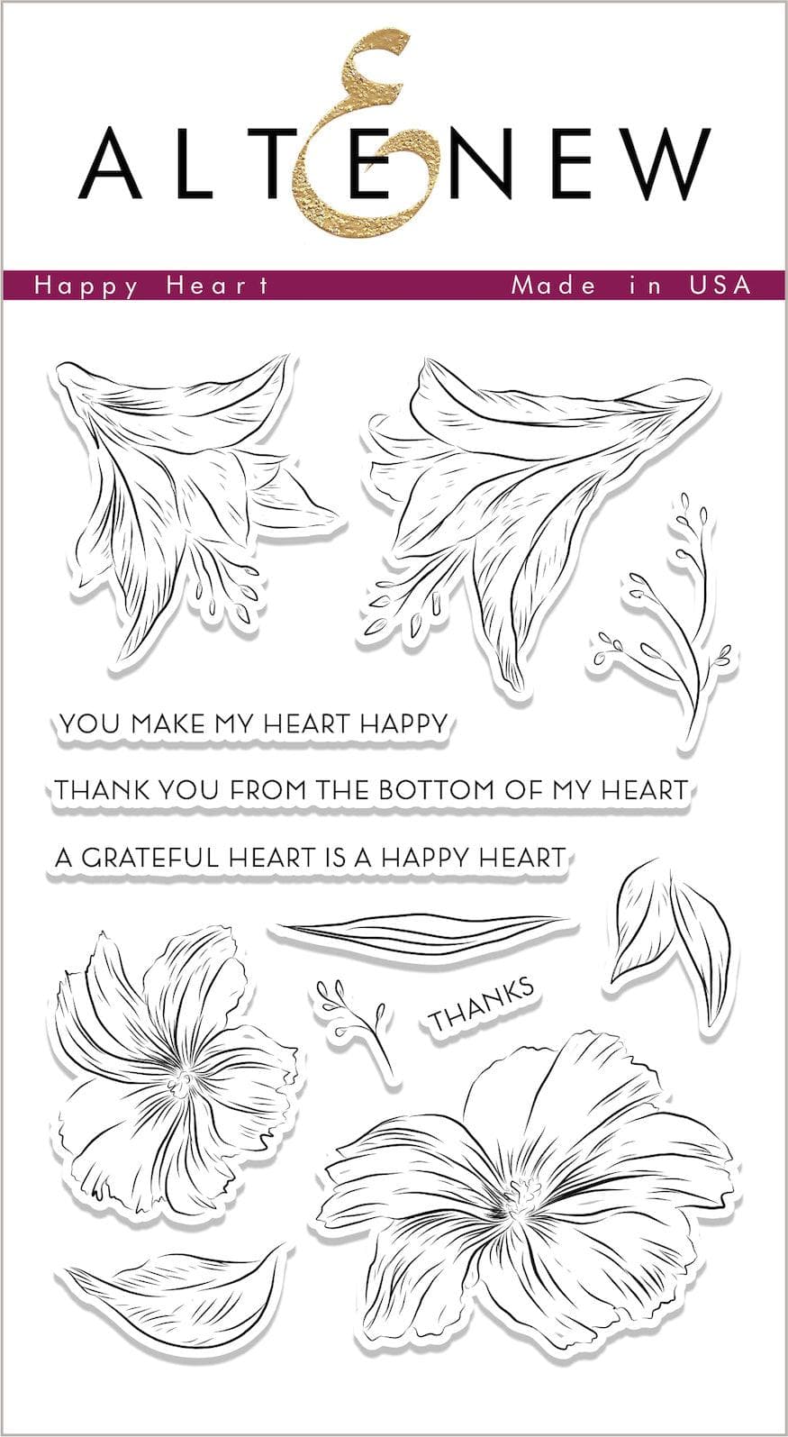 Altenew Stamp & Die Bundle Happy Heart Stamp & Die Bundle