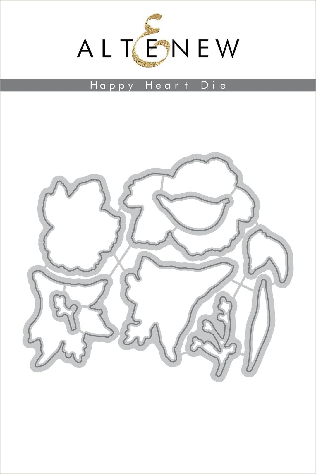 Altenew Stamp & Die Bundle Happy Heart Stamp & Die Bundle