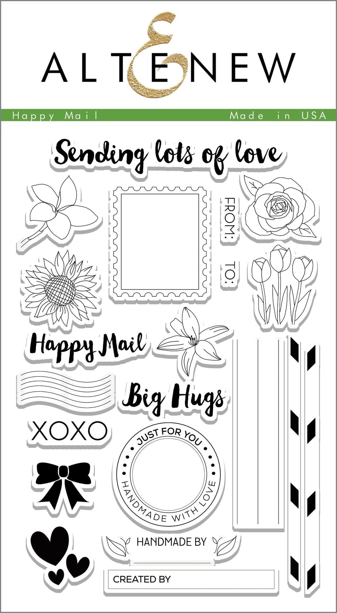 Altenew Stamp & Die Bundle Happy Mail Stamp & Die Bundle